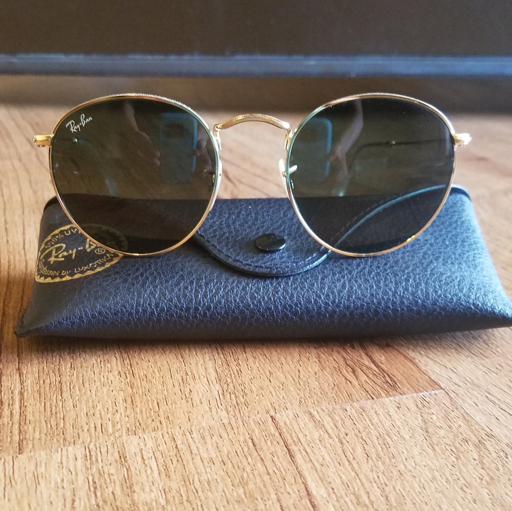 Ray-Ban round metal glasses